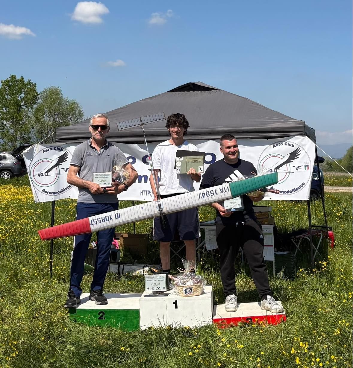 Premiazione di una gara nazionale di volo libero